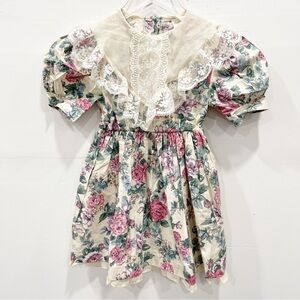 Vintage Celeste Originals Union Made Floral Girls Dress Size 5